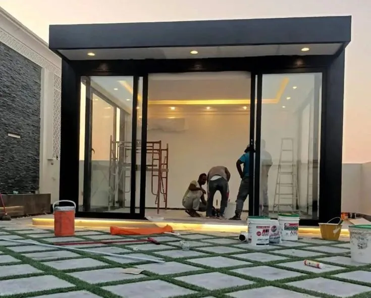 تركيب مجالس زجاجية من مظلات أمان جدة - 0552997570