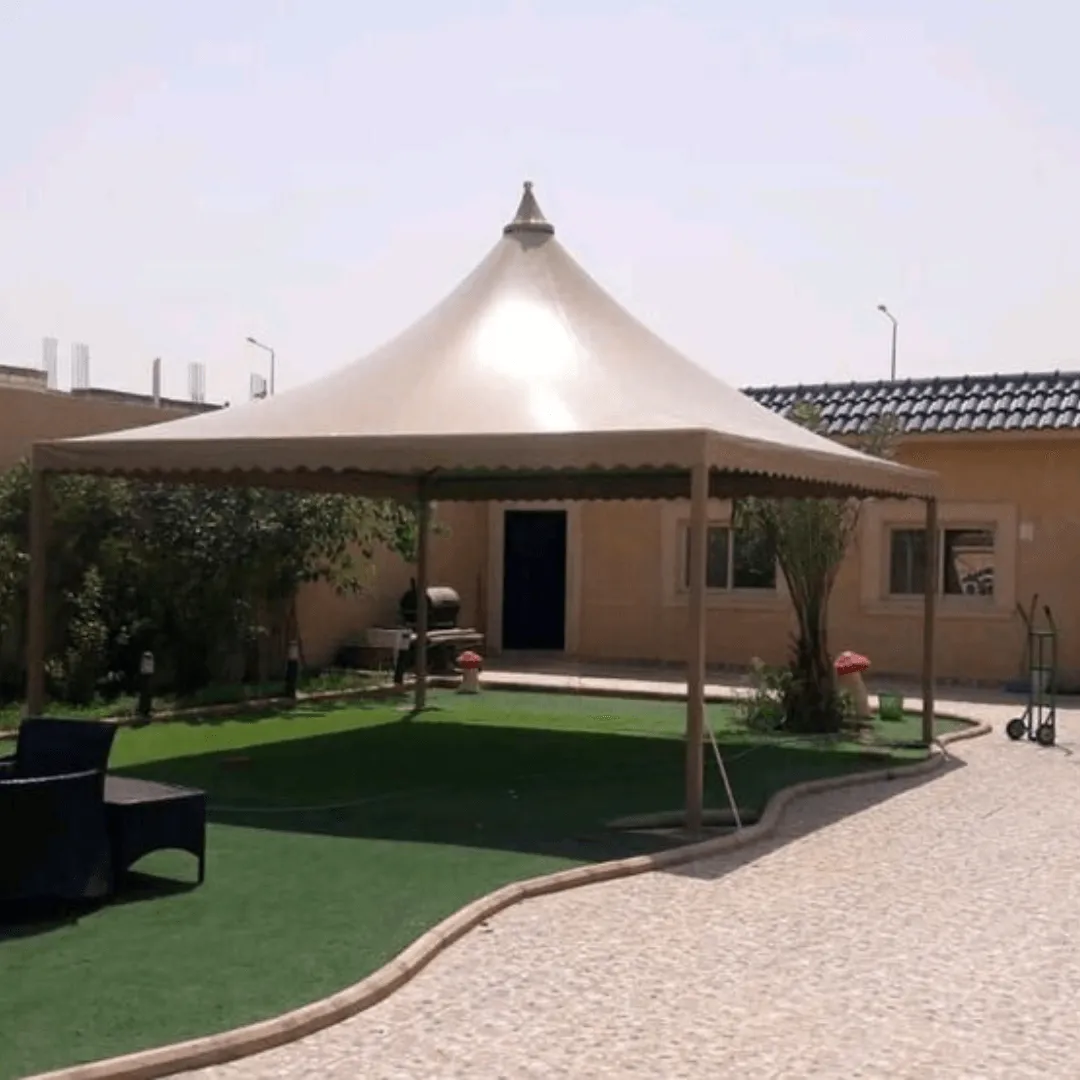 مظلات هرمية  جدة – مزيج من الجمال والمتانة 0552997570