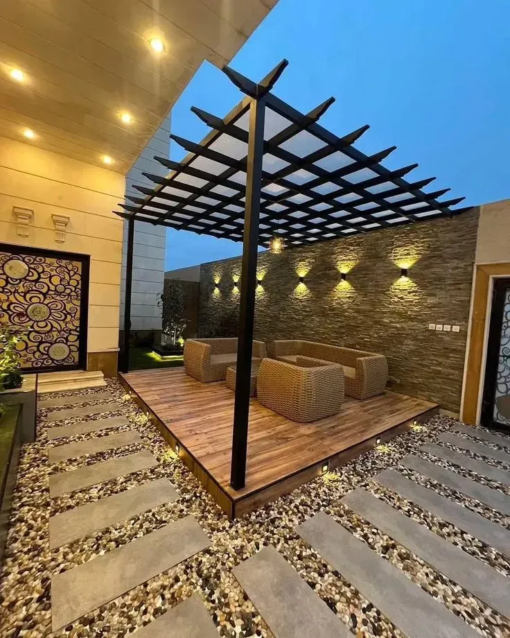 برجولات وتنسيق حدائق في جدة ومكة اشكال جديدة وسعر رخيص - 0552997570