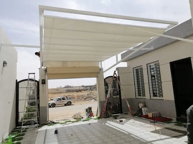 مظلات متحركة جدة، مظلات سيارات متحركة جدة، مظلات متحركة يدوي