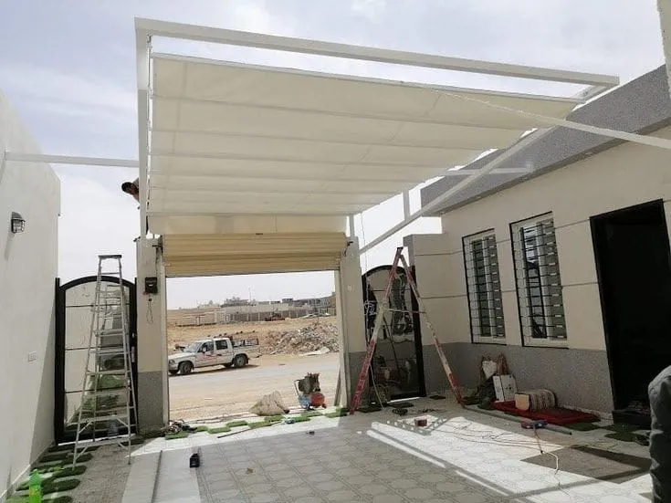 تركيب مظلات متحركة مودرن في جدة | معلم تركيب مظلات متحركة