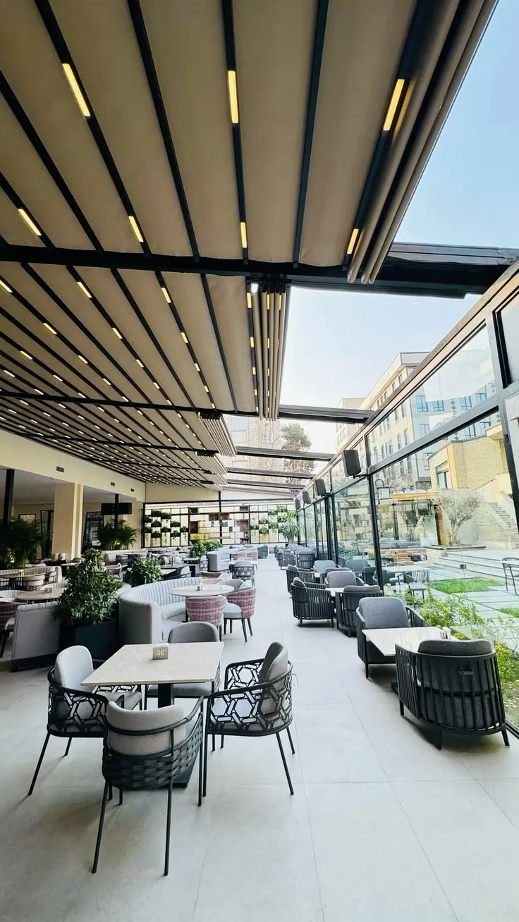 تركيب مظلات متحركة مودرن في جدة | معلم تركيب مظلات متحركة